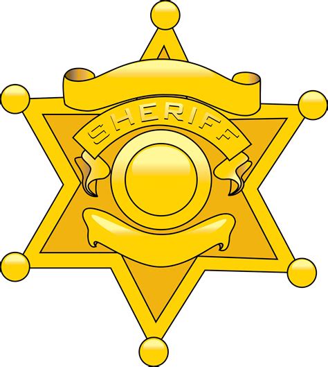 sheriff badge clipart
